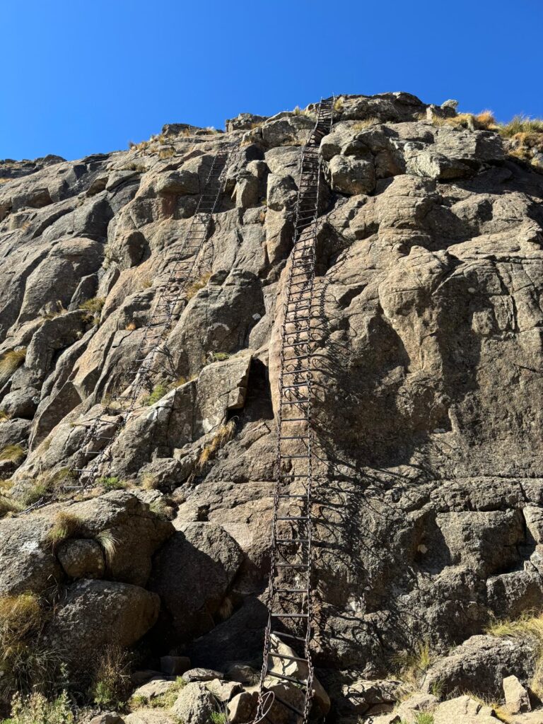 Sentinel Peak Hike Drakensberg Chain ladder