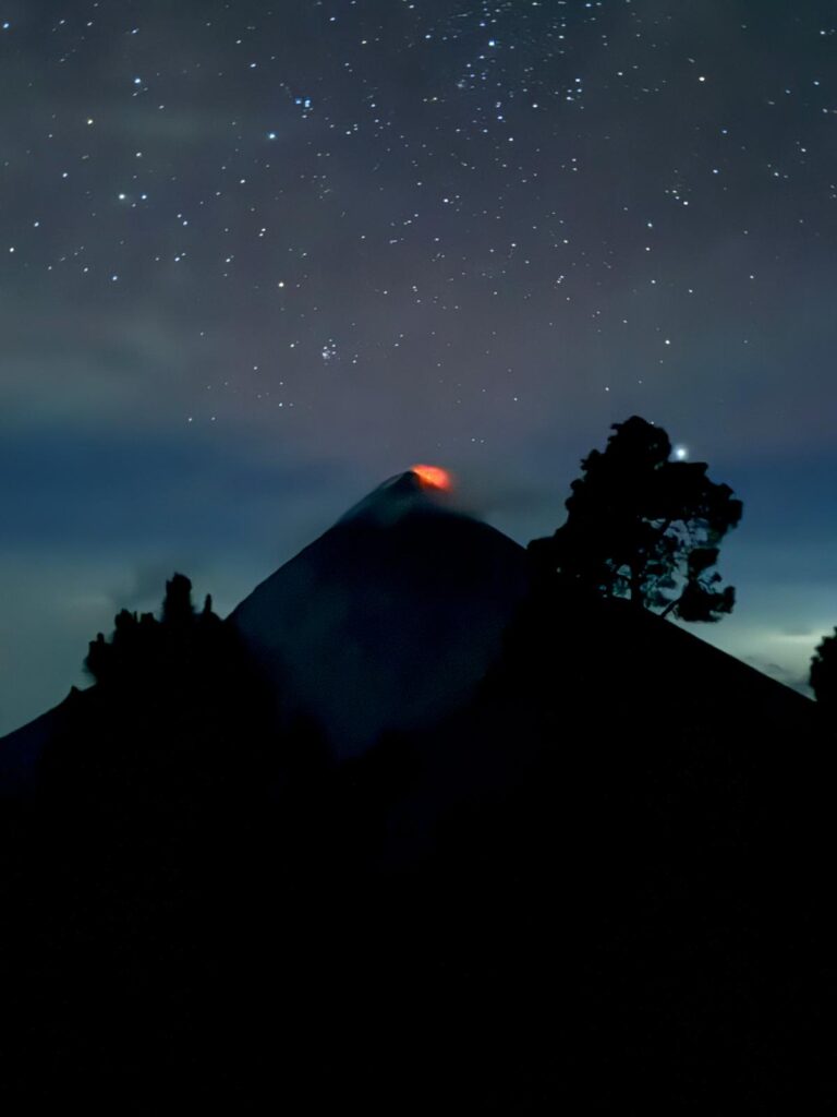 Fuego at night