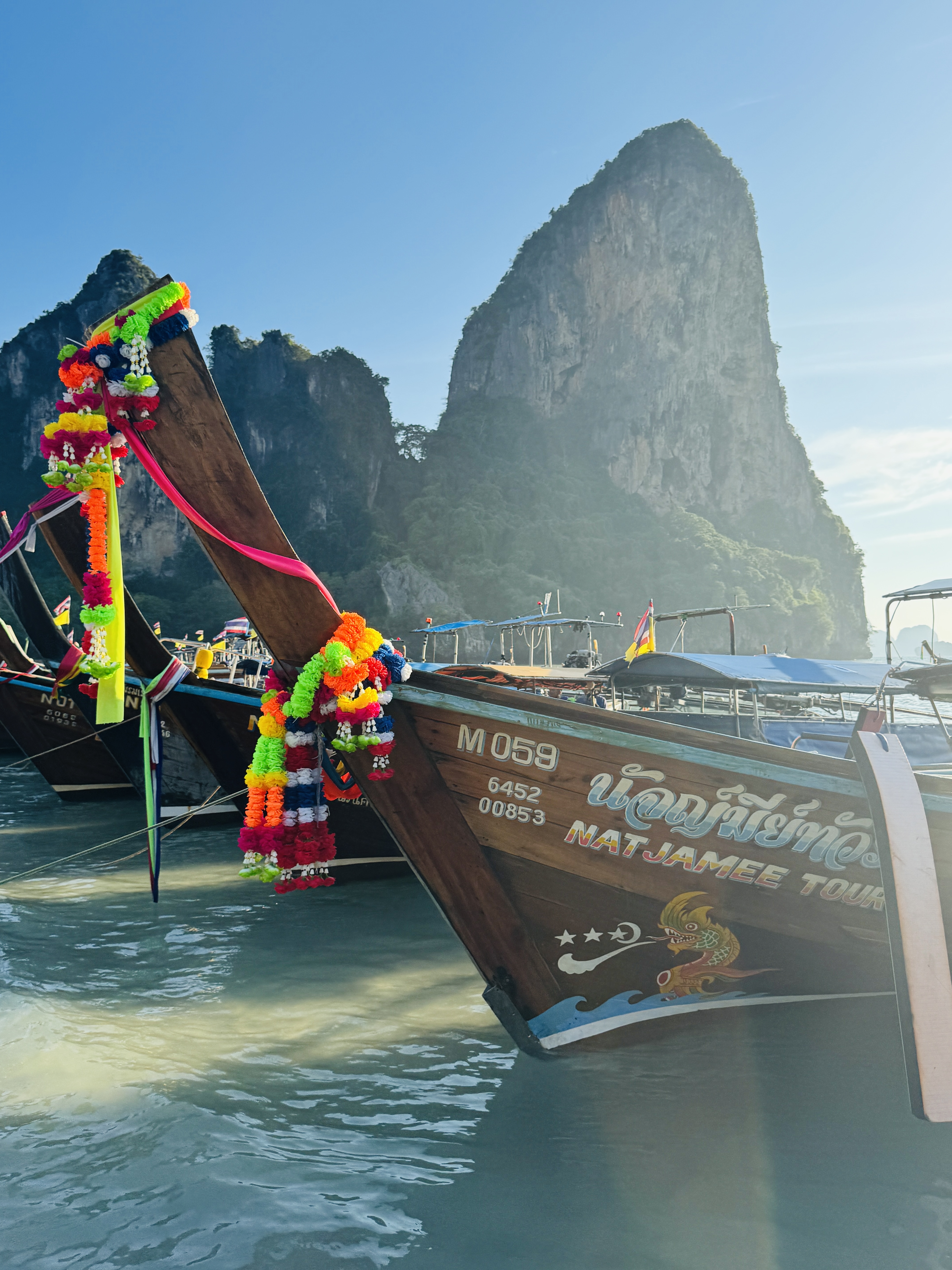 Boot Krabi Railay beach Reis Thailand