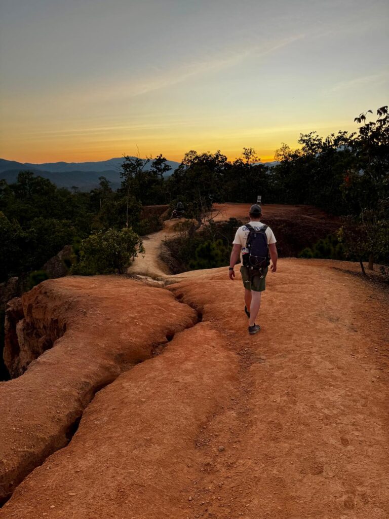 Zonsondergang bij Pai Canyon