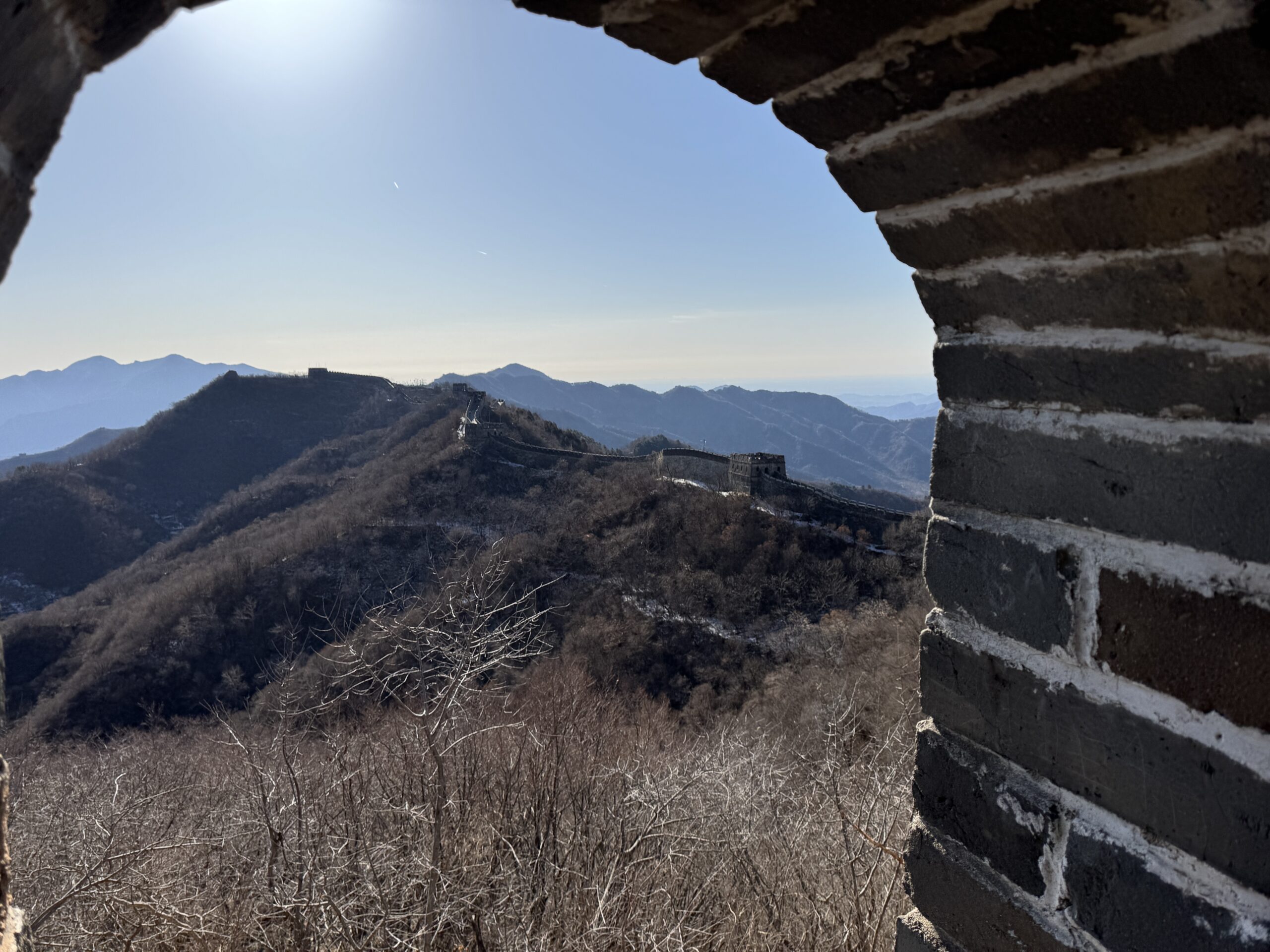 uitzicht chinese muur bezoek China