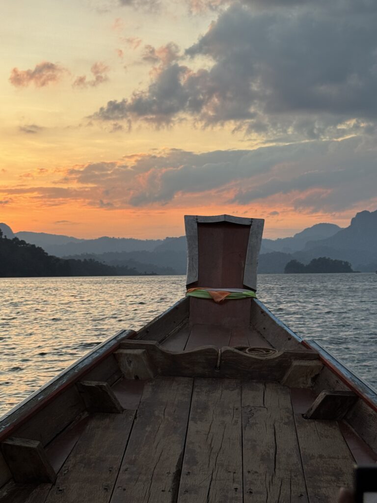 Sunset Cheow Lan Lake