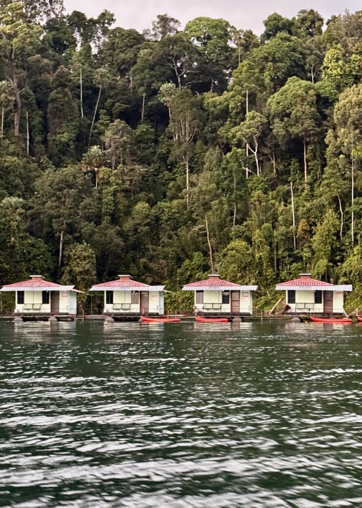 Drijvende bungalow op Cheow Lan Lake